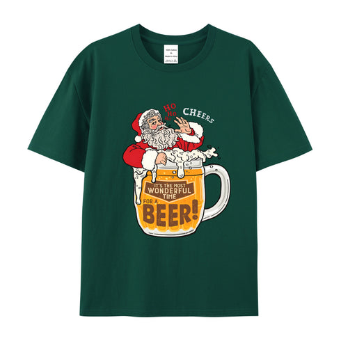Unisex Christmas Theme Cotton T-Shirt